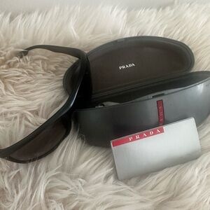 Prada Black Men's Sunglasses with Branded Hard Case